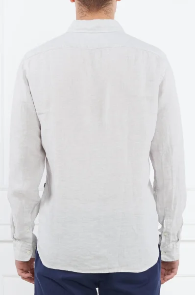 Λινό πουκάμισο Liam | Regular Fit BOSS BLACK γκρί