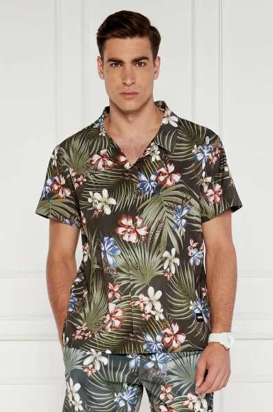Πουκάμισο Beach Shirt | Regular Fit BOSS BLACK πράσινο