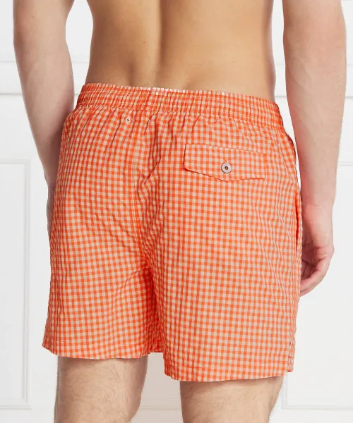Μαγιό σορτς | Regular Fit Hackett London πορτοκαλί