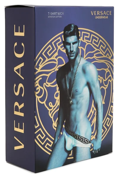 T-shirt | Regular Fit | stretch Versace ναυτικό μπλε