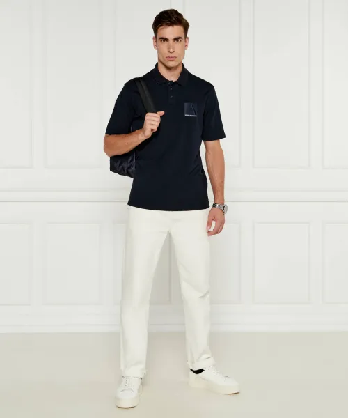 Πόλο | Regular Fit Armani Exchange ναυτικό μπλε
