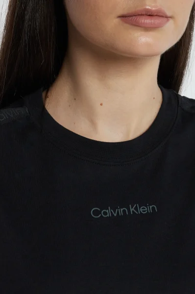 T-shirt | Cropped Fit Calvin Klein Performance μαύρο