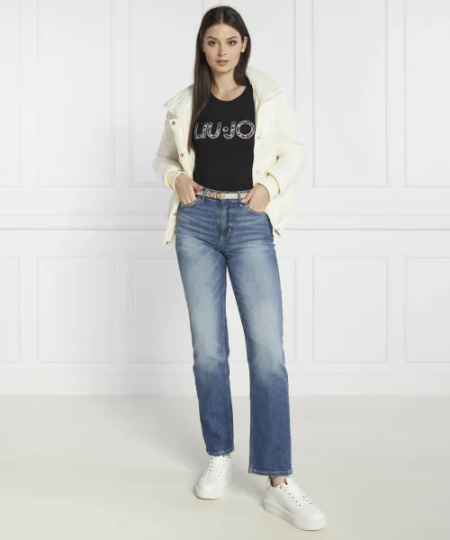 Μπλούζα | Relaxed fit Liu Jo Rose μαύρο