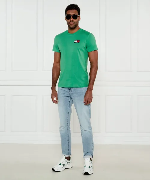 T-shirt | Slim Fit Tommy Jeans πράσινο