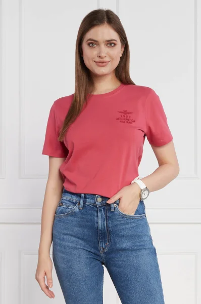 T-shirt | Regular Fit Aeronautica Militare ροζ