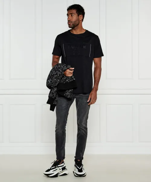 T-shirt | Regular Fit Balmain μαύρο