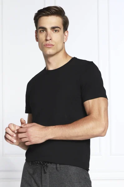T-shirt Kyran | Slim Fit Oscar Jacobson μαύρο