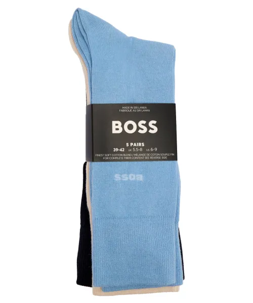 Κάλτσες 5 pack BOSS BLACK multicolor