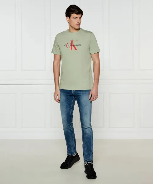 T-shirt | Regular Fit Calvin Klein Jeans πράσινο