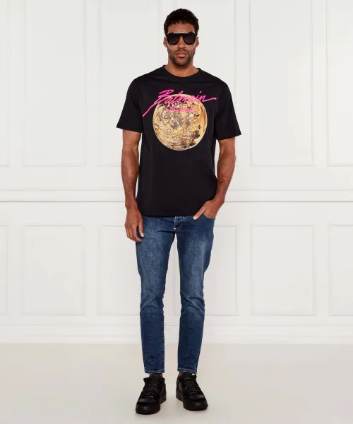 T-shirt | Regular Fit Balmain μαύρο