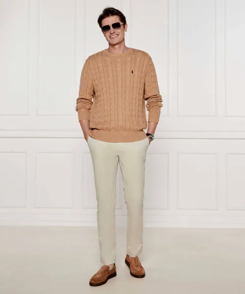 Πουλόβερ | Regular Fit POLO RALPH LAUREN χρώμα καμήλας 