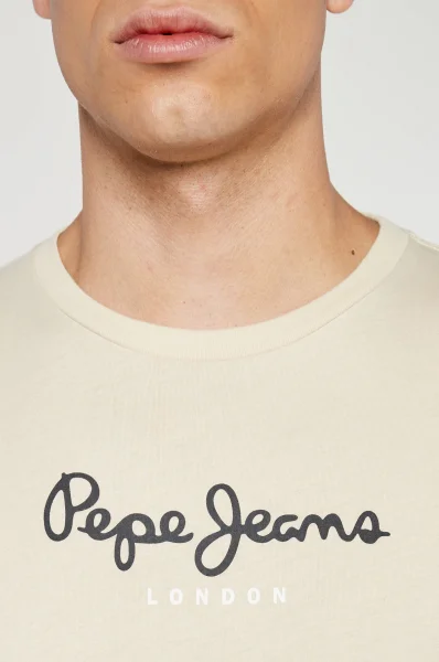 T-shirt | Regular Fit Pepe Jeans London μπεζ