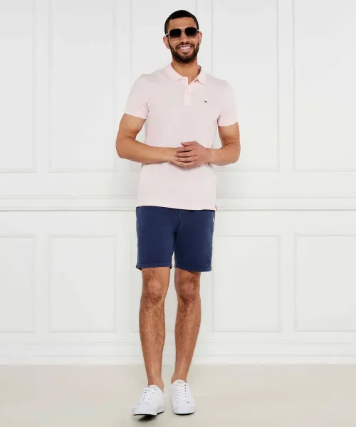 Πόλο | Slim Fit Tommy Jeans πουδραρισμένο ροζ