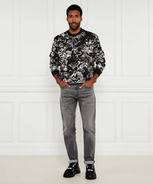Μπλούζα | Regular Fit Versace Jeans Couture μαύρο