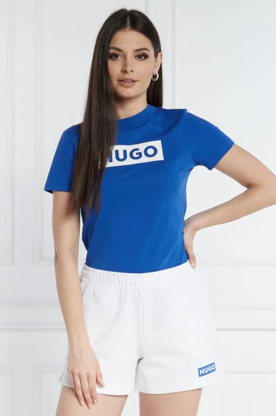 T-shirt Classic Tee_B | Regular Fit Hugo Blue μπλέ
