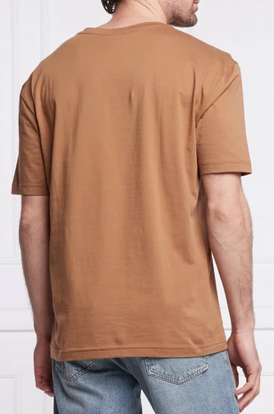 T-shirt Tee 6 | Regular Fit BOSS GREEN χρώμα καμήλας 