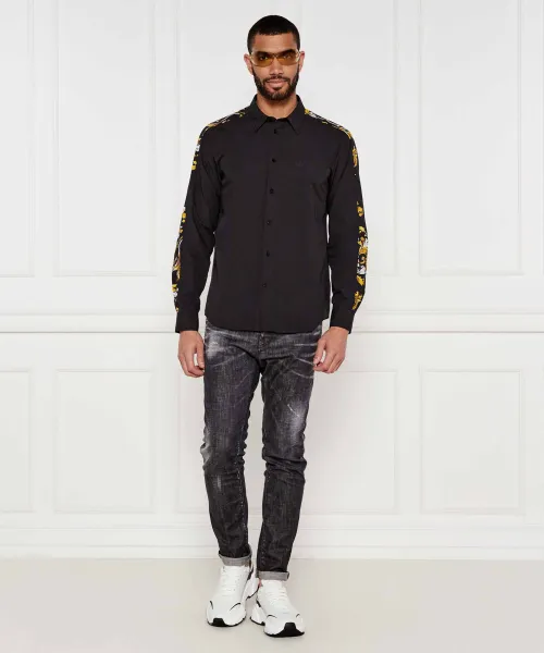 Πουκάμισο | Regular Fit Versace Jeans Couture μαύρο