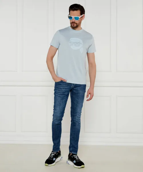 T-shirt | Regular Fit Karl Lagerfeld χρώμα του ουρανού