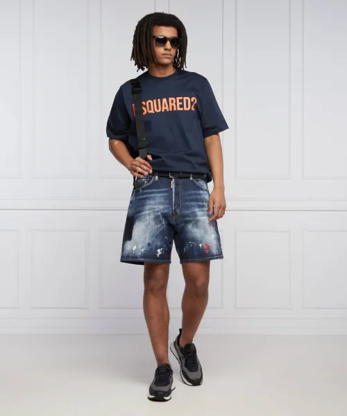 T-shirt | Relaxed fit Dsquared2 ναυτικό μπλε
