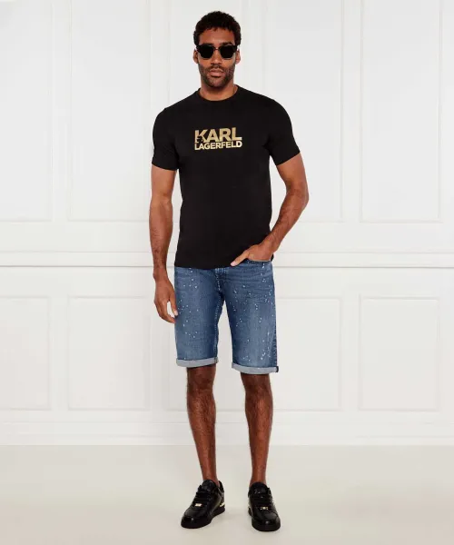 T-shirt | Regular Fit Karl Lagerfeld μαύρο