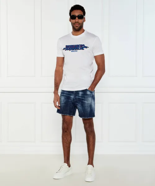Τζιν σορτς BRO | Regular Fit Dsquared2 ναυτικό μπλε