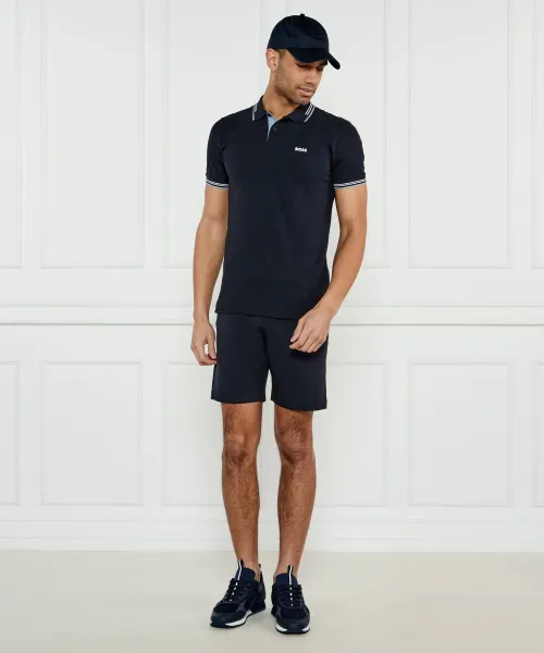 Πόλο Paul | Slim Fit | stretch BOSS GREEN ναυτικό μπλε