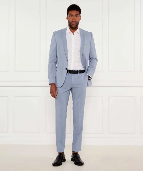 Παντελόνι Hesten232X | Extra slim fit HUGO μπλέ
