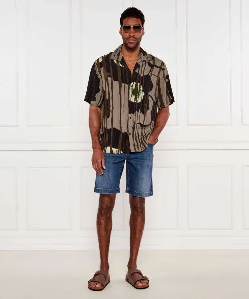 Πουκάμισο Espino | Oversize fit HUGO καφέ