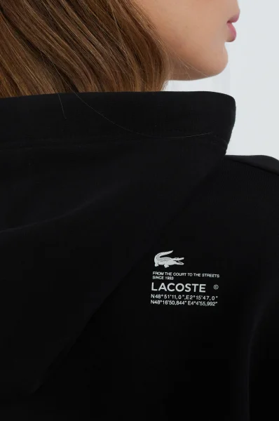 Μπλούζα | Loose fit Lacoste μαύρο