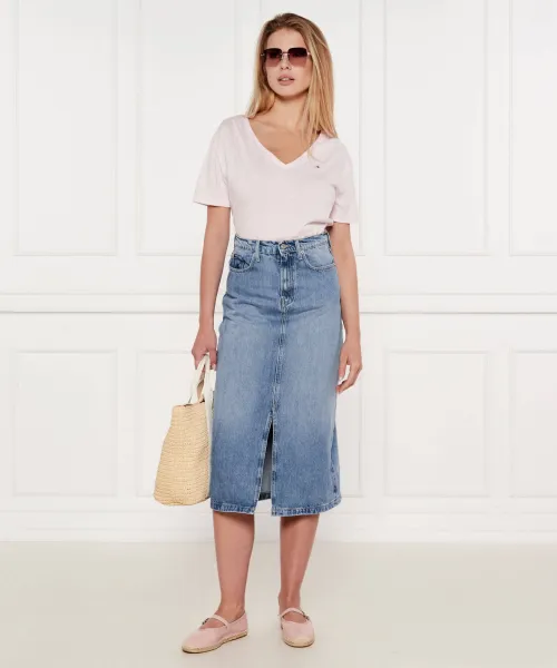 Τζιν φούστα Tommy Hilfiger μπλέ