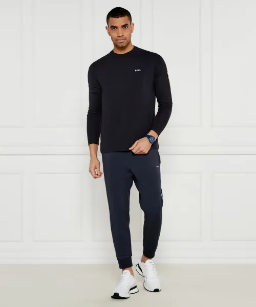 Longsleeve Tee Long | Regular Fit | stretch BOSS GREEN ναυτικό μπλε