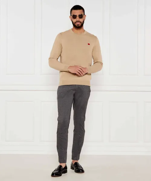 Πουλόβερ San Cassius | Regular Fit HUGO μπεζ