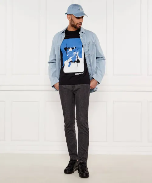 T-shirt | Regular Fit Karl Lagerfeld Jeans μαύρο