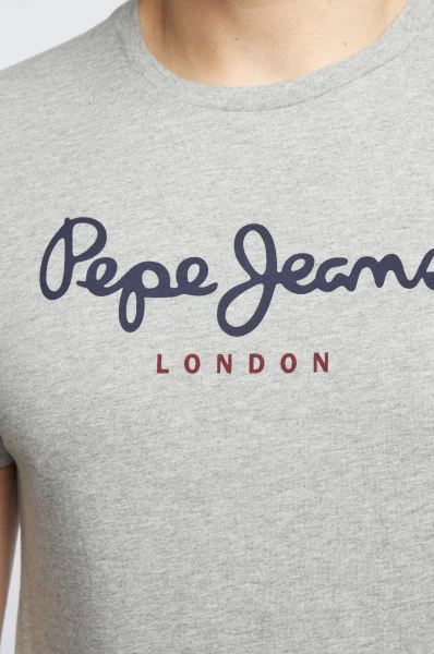 T-shirt eggo | Regular Fit Pepe Jeans London γκρί