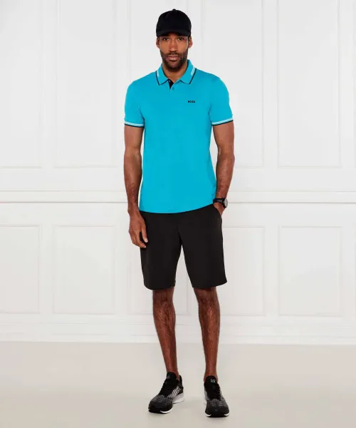 Πόλο Paul | Slim Fit | stretch BOSS GREEN μπλέ