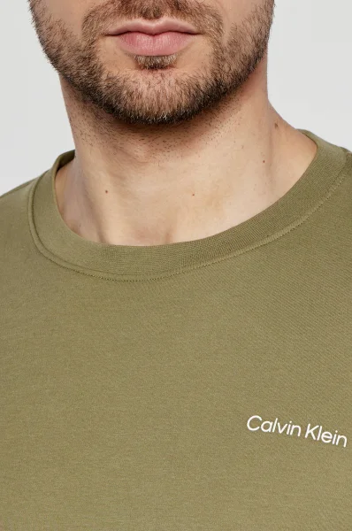 T-shirt | Slim Fit Calvin Klein χακί