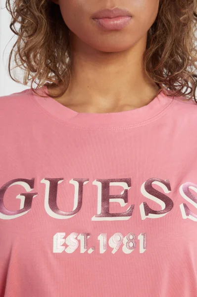 T-shirt BEULAH BOXY | Regular Fit GUESS ACTIVE ροζ