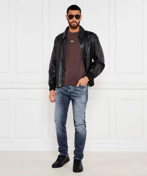T-shirt | Relaxed fit BOSS ORANGE καφέ