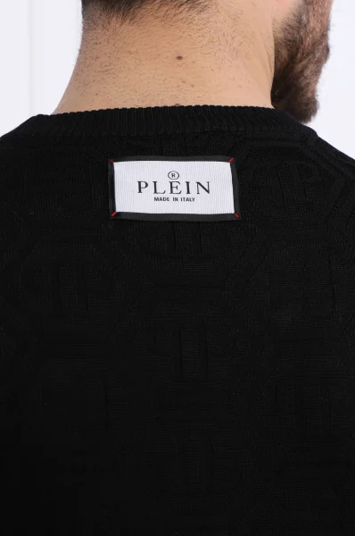 Πουλόβερ | Regular Fit | με την προσθήκη μαλλιού Philipp Plein μαύρο