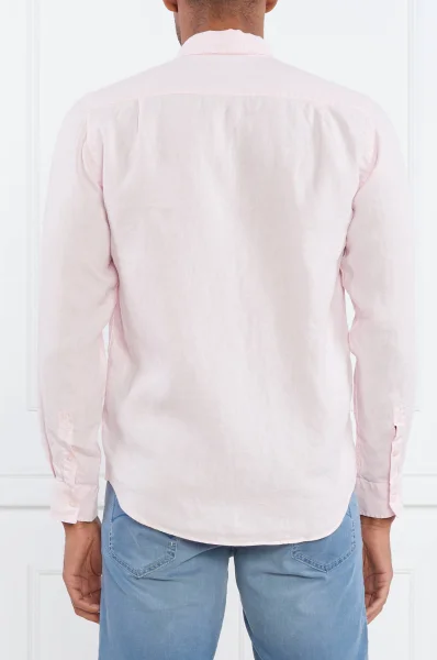 Λινό πουκάμισο | Regular Fit Vilebrequin πουδραρισμένο ροζ