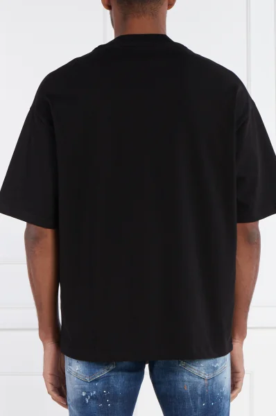 T-shirt OVER HINAKI | Oversize fit John Richmond μαύρο