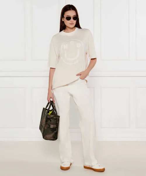 T-shirt | Oversize fit Hugo Blue εκρί