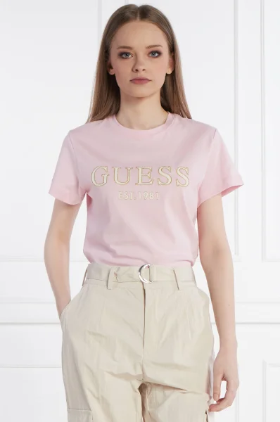 T-shirt NYRA SS | Regular Fit GUESS ACTIVE πουδραρισμένο ροζ