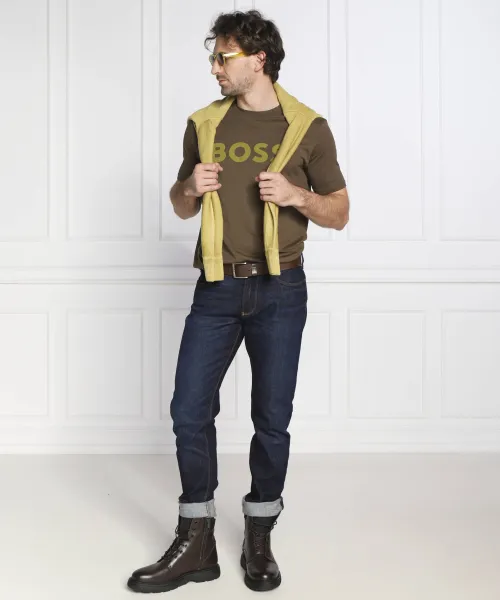 T-shirt Thinking 1 | Regular Fit BOSS ORANGE πράσινο