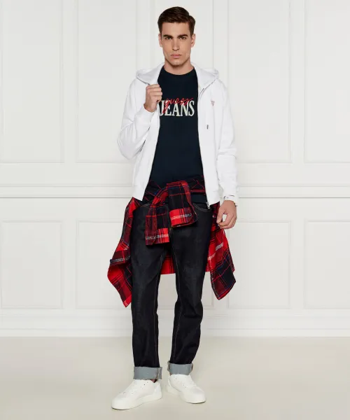 T-shirt | Oversize fit Guess Jeans ναυτικό μπλε