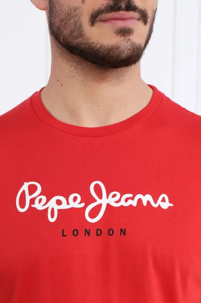 T-shirt eggo | Regular Fit Pepe Jeans London κόκκινο
