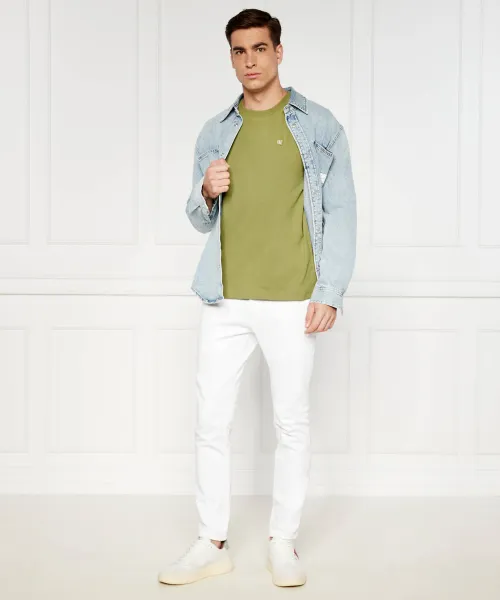 T-shirt | Regular Fit Calvin Klein Jeans χρώμα ελιάς