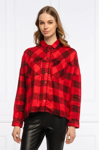 πουκάμισο clothilde | loose fit GUESS κόκκινο