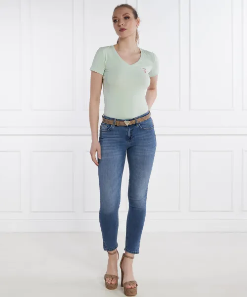 T-shirt | Slim Fit GUESS πράσινο