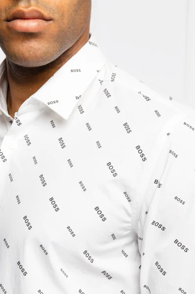 πουκάμισο ronni | slim fit BOSS BLACK άσπρο